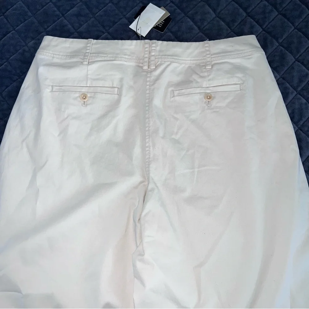 J. Crew Wide leg Pant’s Women’s Size 12 Cream High Rise Trouser Culottes Beige